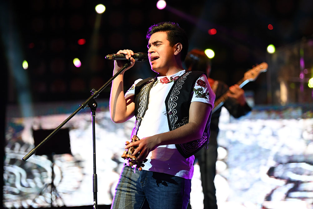 Eduarrdo Martínez, uno de los vocalistas de la canción "Un latido que olvidé", del Estado de México.
