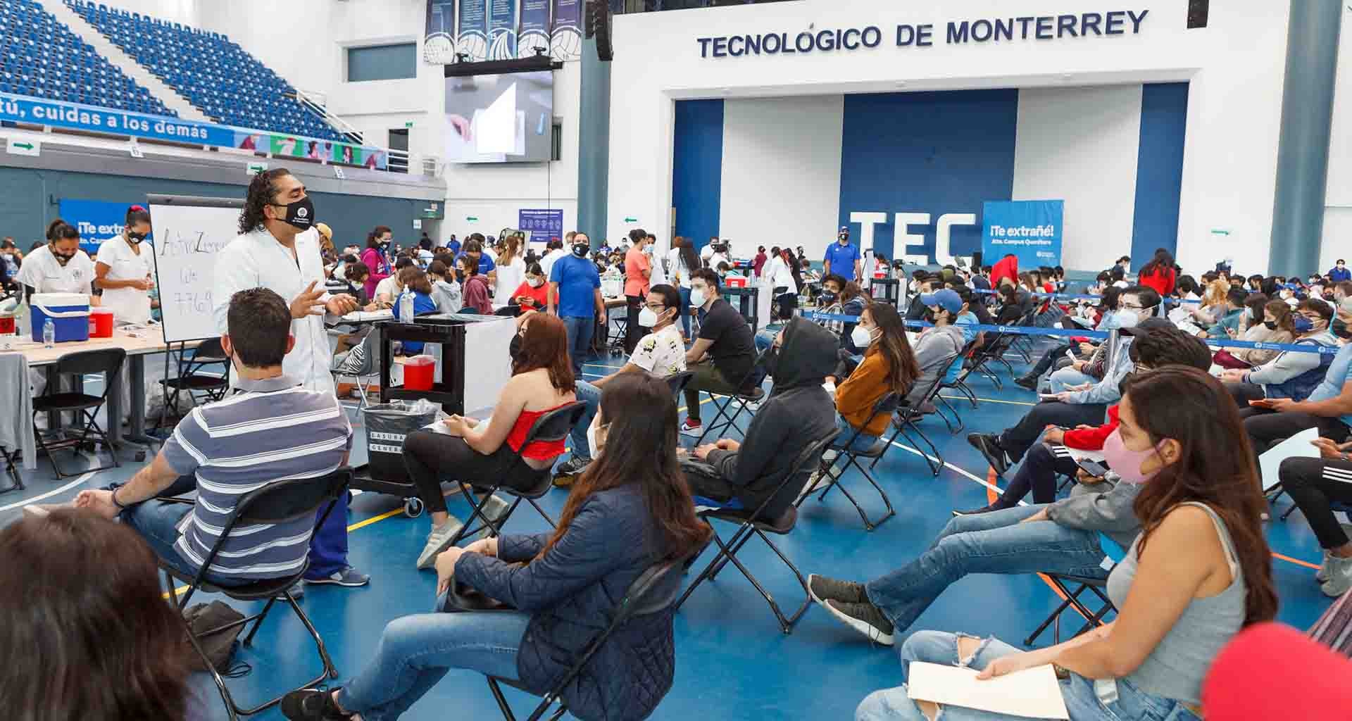 El Tec de Monterrey campus Querétaro fue sede en la vacunación contra COVID-19 de estudiantes y egresados de la institución