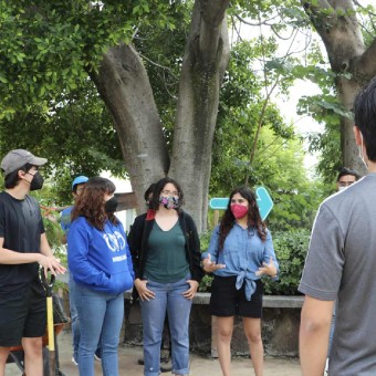 Los alumnos se organizan para plantar tabachines y ocotillos en campus Irapuato.
